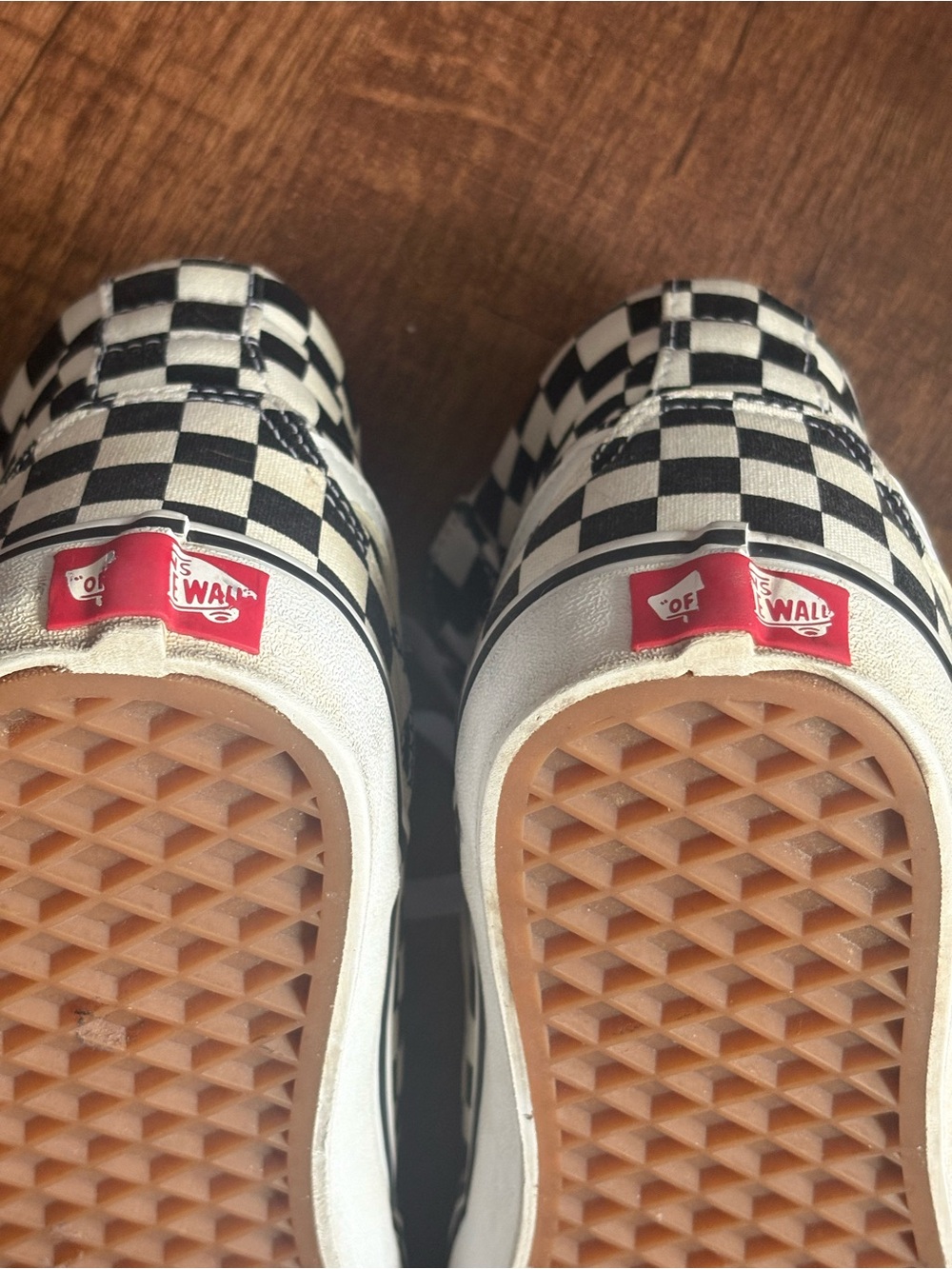 Vans Women’s Sz 8.5 Sk8-Hi Tapered Checkerboard high-top sneakers NEED CLEANING - Picture 8 of 10
